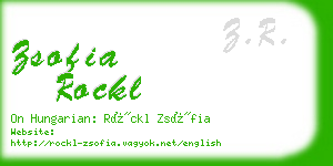 zsofia rockl business card